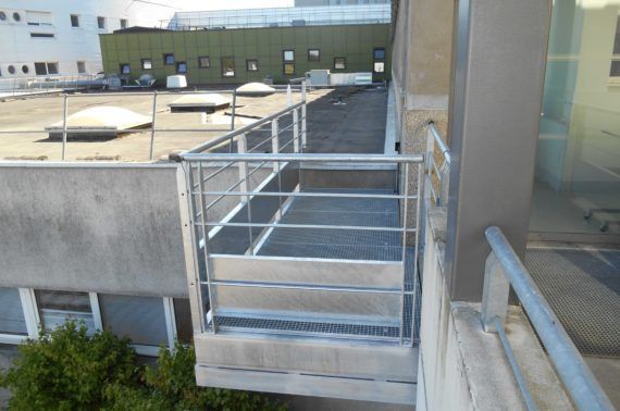 Passerelle Hôpital Yves Le Foll à Saint-Brieuc (22)